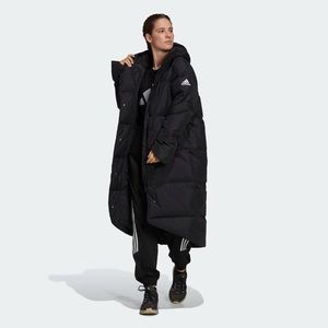 Adidas - Women's Big Baffle Down Coat, Black (Large)